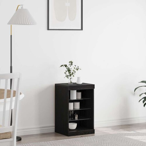  Komoda s LED svjetlima Crna hrastovina 41x37x67 cm Cijene