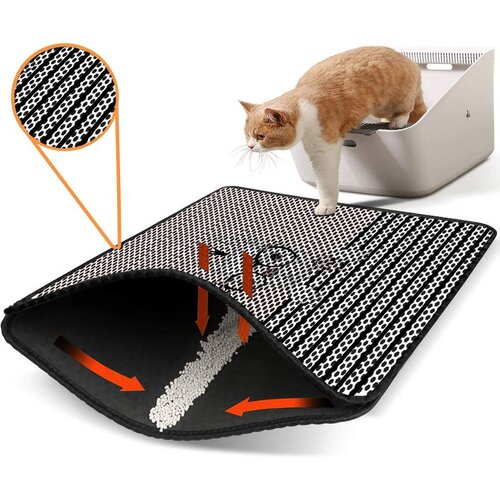 WALLXPERT Toaletni prostor za mačke Nrszn0237, 45 x 60 cm, Bijela Cijene