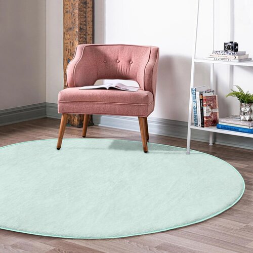 Mila Home Mentol zeleni periv/pogodan za robotski usisavač okrugli tepih &amp;oslash; 120 cm Comfort &amp;ndash; Slike