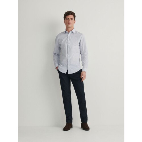 Reserved chino hlače regular fit - mornarsko modra Cene