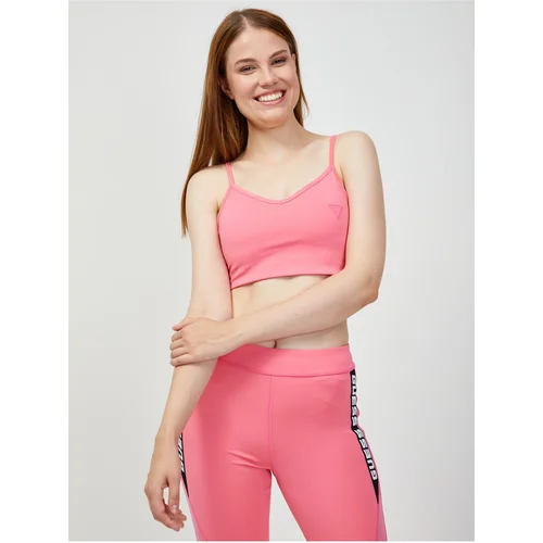 Guess Pink Sports Bra Angelica - Women