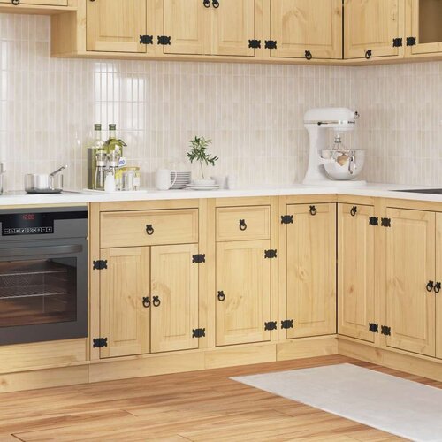  Cabinet s ladicama Med 40 x 46 x 81 5 cm Čvrsto borovo drvo Cijene