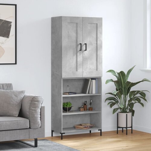  Visoka komoda siva betona 69,5x34x180 cm od konstruiranog drva Cijene