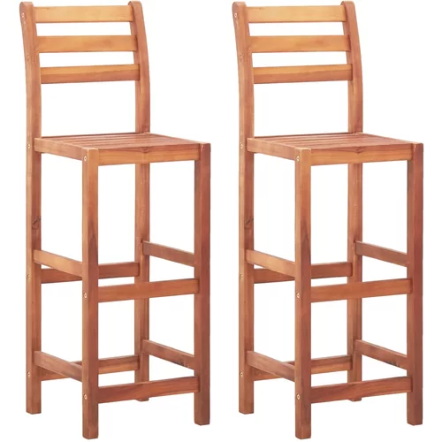 vidaXL Barski stoli 2 kosa trden akacijev les, (20624628)