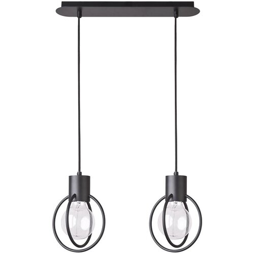  Luster na sajli AURA 2xE27/60W/230V crna Cene