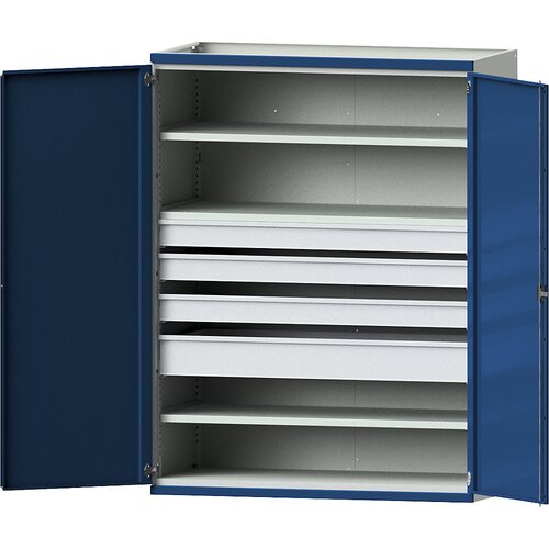 ANKE Omara za težka bremena JUMBO s 3 policami, 4 predali 3 x 120, 1 x 180 mm, VxŠxG 1950 x 1484 x 690 mm Cene