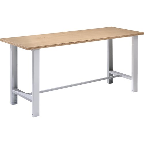 eurokraft basic Modulna delovna miza, širina plošče 1850 mm, osnovni model, plošča multipleks Cene