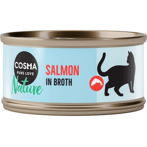 Cosma Varčno pakiranje Nature 24 x 70 g - Losos Slike
