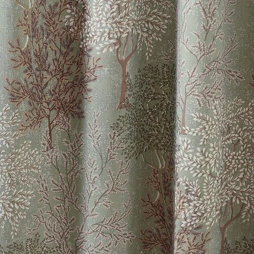 Catherine Lansfield Zelene zavjese u setu 2 kom 168x137 cm Woodland Trees &amp;ndash; Slike