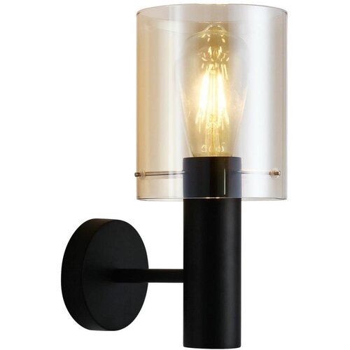  ITALUX WL-5581-1A-BK+AMB - Zidna lampa SARDO 1xE27/40W/230V crna/zlatna Cene