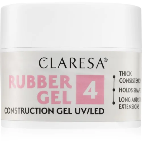 Claresa Rubber Gel Construction Gel UV/LED gel lak za podaljševanje nohtov odtenek 04 12 g