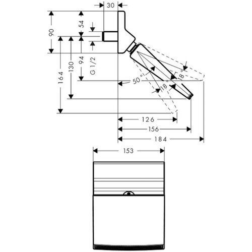 Hansgrohe 26442000 raindance rainfall 150 1jet nadglavna prha Slike