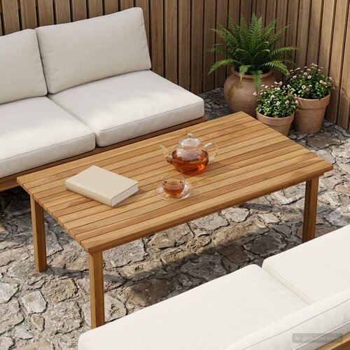  Gornji dio stola 100 x 50 x 3,5 cm Pravokutni Čvrsto teak drvo Slike