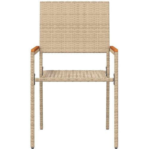 VidaXL Vanjske Stolice 4 pcs Krema, smeđa Slike