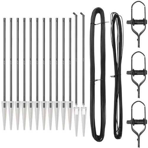  Stupovi za ograde s &amp;scaron;iljkom 13 kom &amp;Oslash;32 mm 160 cm Galvanizirani čelik Slike