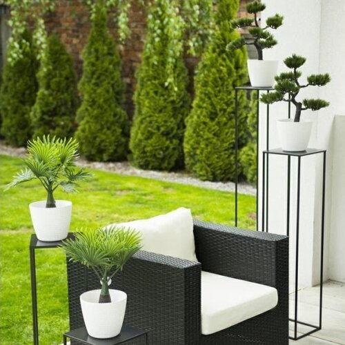  Stalak za cveće 100x24 cm, crne boje Slike