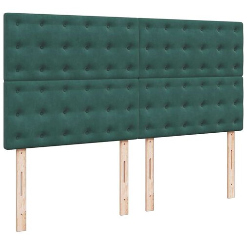  Okvir kreveta s madracima tamnozeleni 180x200cm bar&amp;scaron;unasti Slike