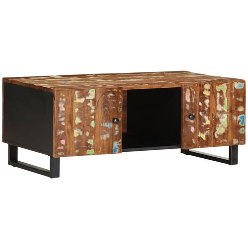 Maison Chic Klubska mizica - kavna mizica - Nizka mizica 100x54x40cm trden predelan les in inženirski les, (21753838) Cene