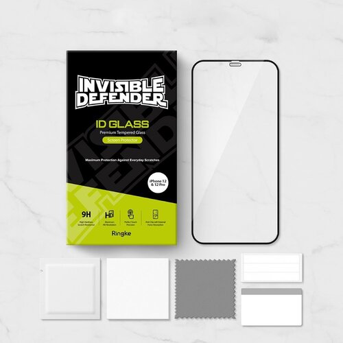 Ringke Invisible Defender ID kaljeno steklo z okvirjem za iPhone 12 / iPhone 12 Pro Slike
