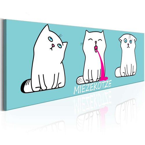  Slika - Miezekotze: Cat Trio (Blue) 120x40 Slike