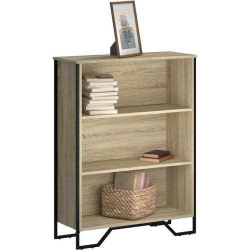 Furnova Knjižna omara sonoma hrast 80x31x106 cm inženirski les, (21932847) Slike