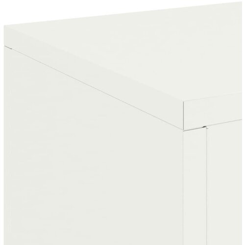  Stalak za biljke 2 pcs Bijelo 24 x 24 x 75 cm Čelik Slike