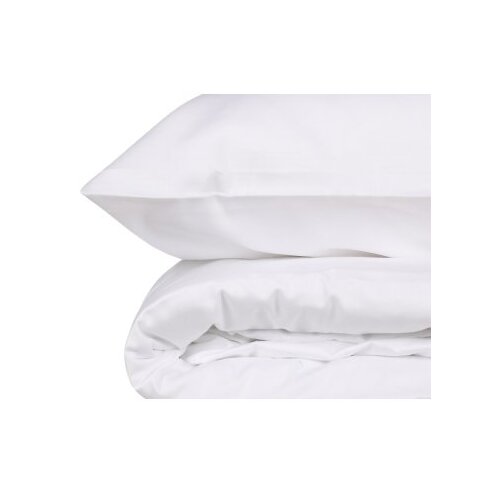  Elegant - white white premium satin double quilt cover set Cene