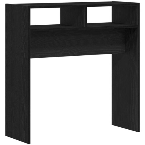 VidaXL Konzolni Stol Crni hrast Konstruirano drvo 78 x 30 x 80 cm Slike