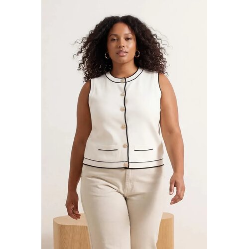Trendyol Ženska bluza TBBSS26BH00001, Krem Slike