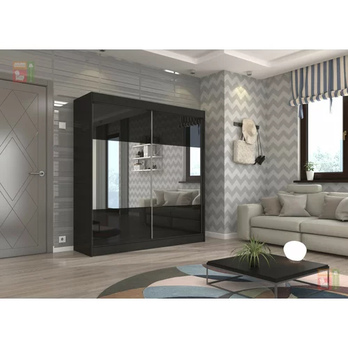 ADRK Furniture Garderobna omara z drsnimi vrati Tamos - 200 cm