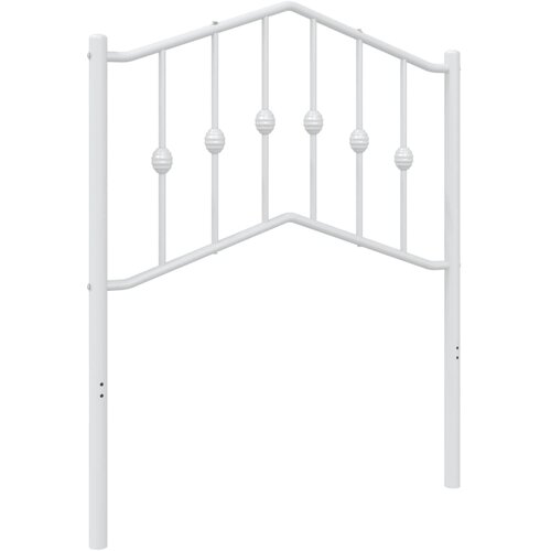 vidaXL Kovinsko vzglavje belo 75 cm, (21081867) Cene