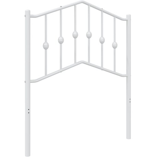 vidaXL Metalno uzglavlje za krevet  bijelo  75 cm - Bijela 75 cm 1 Cijene