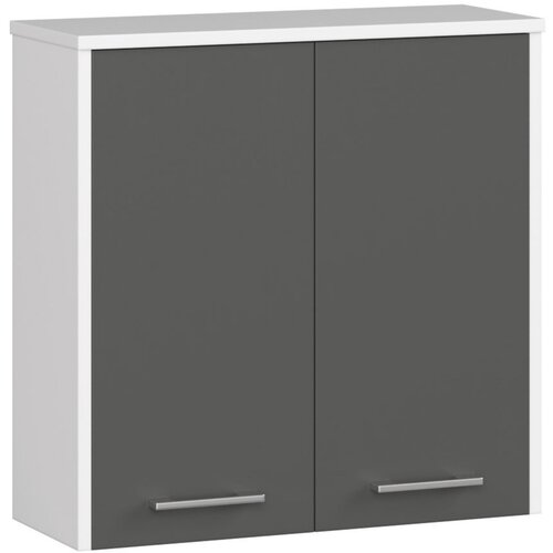 AKORD Viseca omara W 60 cm FIN 2D - bela-siva grafit, (21714030) Cene
