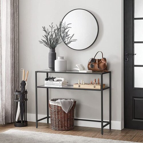 Hanah home By-4 - black blacktranparent dresser Cene