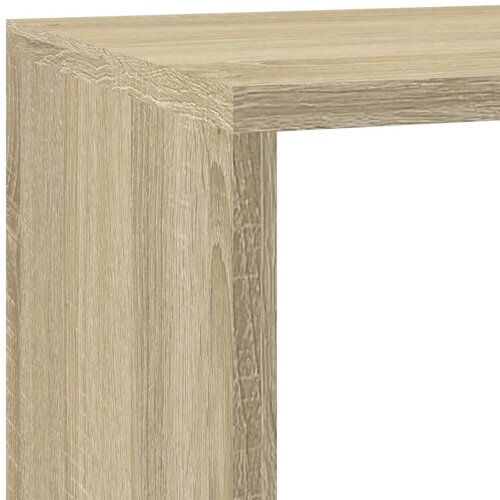  Pregrada/regal za knjige3 razina hrast 137,5x29x103,5 cm drveni Slike