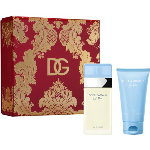 Dolce & Gabbana D&G Ženski parfemski set Light blue EDT 50ml + losion za telo 50ml Slike
