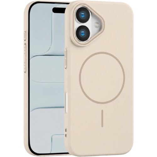 Apple rigid silicone magsafe maska za iphone 16 plus &ndash; bež Cene