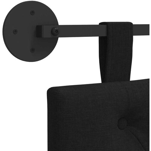  Držeće uzglavlje Zidne Crna 170 x 55 x 7 cm tkanina - Crna 160 cm bez LED Slike