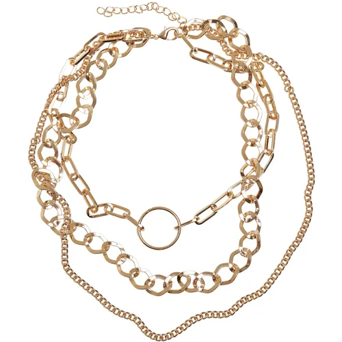 Urban Classics Accessoires Gold Ring Layering Necklace