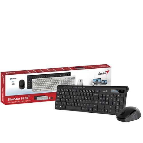  Tast+Mis USB Wireless Genius SlimStar 8230 Black US Cene