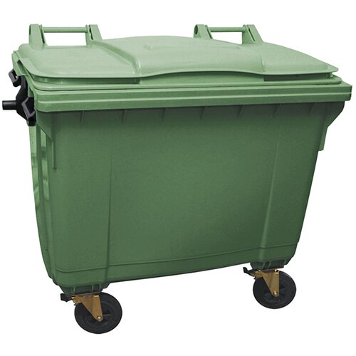  plastični kontejner 660l ravan poklopac zelena 6011 Cene