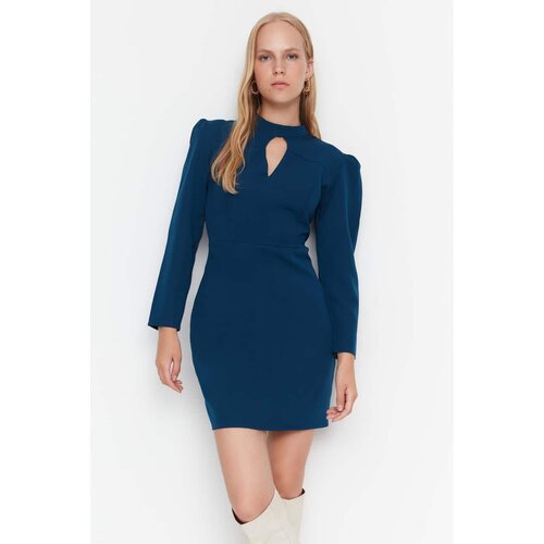 Trendyol Oil Standing Collar Dress Slike