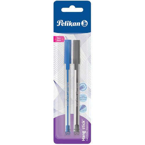  KEMIJSKA STICK K86 PK2 PELIKAN 820899 CRNA/PLAVA BLISTER Cene