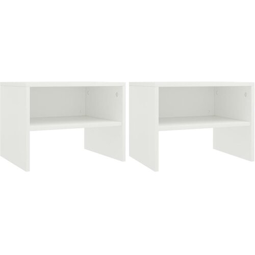 vidaXL Noćni ormarići od iverice 2 kom bijeli 40 x 30 x 30 cm Cijene