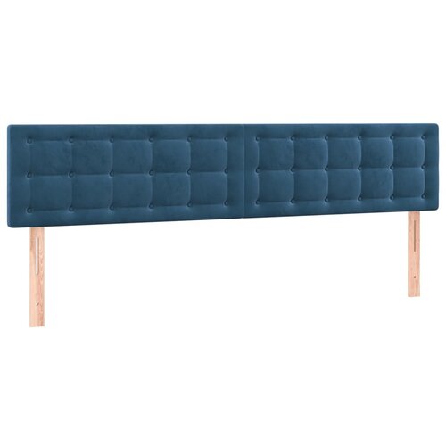 vidaXL Posteljno vzglavje 2 kosa temno modro 90x5x78/88 cm žamet, (20936010) Cene
