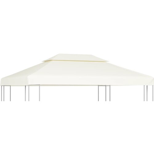 vidaXL Nadomestna streha za paviljon 310 g/m² kremno bela 3x4 m Cene