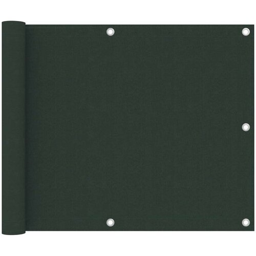 vidaXL balkonski zastor tamnozeleni 75 x 400 cm od tkanine Oxford Cene