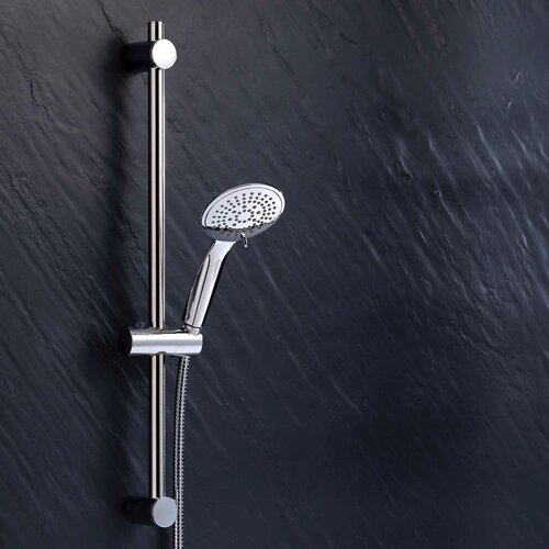 Douceur d int&amp;eacute;rieur Plastična tu&amp;scaron; garnitura v mat srebrni barvi z ročno prho 70 cm Hydro &amp;ndash; Slike