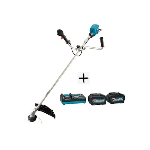 Makita akumulatorski trimer xgt 40V UR006GZ02 + starter set xgt (2 x 5Ah BL4050F + brzi punjač DC40RA) 1911V6-0 Slike