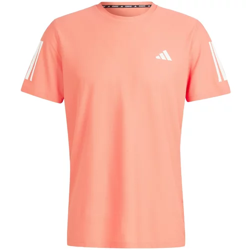 Adidas Funkcionalna majica 'Own the Run' korala / bela